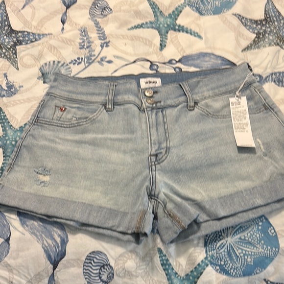 Hudson Jeans Blue Jean Shorts Distressed Mid-Rise - Picture 1 of 5